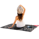 Colchoneta plegable impermeable para dormir, 200 x 145 cm, espuma EVA, lámina de aluminio, para camping, picnic, colchón de exterior, equipamiento 5
