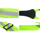 Colete de corrida LED reflexivo recarregável por USB elástico para crianças e adultos Unisex colete de segurança para ciclismo noturno 64–105 cm 4