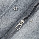 Colete de Inverno Feminino com Gola Alta e Fecho de Zíper Colete Unicolor Aconchegante com Bolsos em Algodão e Poliéster Acessório Estiloso para Dias Frios 10