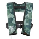 Colete de segurança insuflável 150 N Adultos até 150 kg Ativação manual cartucho de CO₂ 33 g Design camuflado Para pesca desportos aquáticos e navegação 2