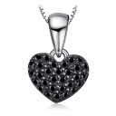 Colgante de corazón negro 1