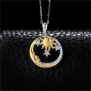 Colgante de mujer con sol y luna G626 3