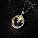 Colgante de mujer con sol y luna G626 4