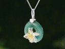 Colgante de plata para mujer con cadena Lotus 2