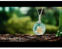 Colgante de plata para mujer con cadena Lotus 3