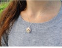 Colgante de plata para mujer con cadena Lotus 6