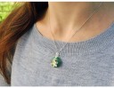 Colgante de plata para mujer con cadena Lotus 7