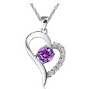 Colgante de plata para mujer Corazón J1224 7