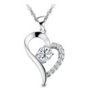Colgante de plata para mujer Corazón J1224 4