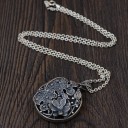 Colgante hueco de plata para mujer 3