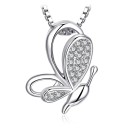 Colgante mariposa de plata para mujer 1