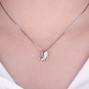 Colgante mariposa de plata para mujer 2