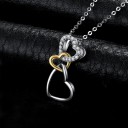 Colgante triple corazón para mujer 3