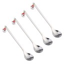 Colheres de Natal Santa Claus 4 pcs 1