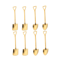 Colheres em forma de pá e enxada 8 pcs 4