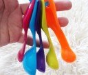 Colheres Medidoras 5 pcs Conjunto de Plástico Colorido para Medição de Ingredientes Volume de 1 a 15 ml Acessório de Cozinha para Cozinhar e Assar 4