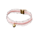 Colier choker pentru femei cu dantelă și pandantiv în formă de inimă cu închidere, accesoriu din catifea pentru purtare zilnică și evenimente sociale 2