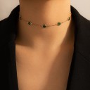 Collana choker da donna con pietre D136 2