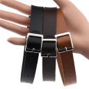 Collana choker in pelle con fibbia J3501 2