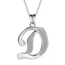Collana con lettera dell'alfabeto D620 7