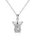 Collana d'argento con zirconia 1