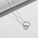 Collana da donna con cerchi uniti 4