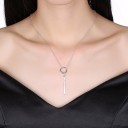 Collana da donna con cerchio e barra 2