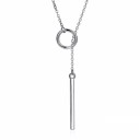 Collana da donna con cerchio e barra 6