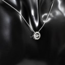 Collana da donna con cristallo nel cerchio 4