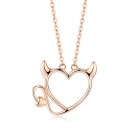 Collana da donna con cuore diavolesco 2