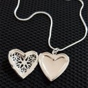 Collana da donna con cuore per contenere una foto 3