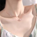 Collana da donna con fiocco di neve D485 3