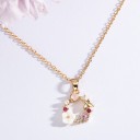 Collana da donna con fiore D287 8