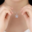 Collana da donna con fiore D451 3