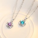 Collana da donna con fiore D539 3