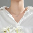 Collana da donna con fiore D624 1