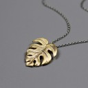 Collana da donna con foglia D542 5