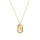Collana da donna con lettera dell'alfabeto D697 17