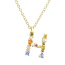 Collana da donna con lettera dell'alfabeto D698 8