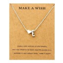 Collana da donna con lettera e cuore 6