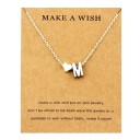 Collana da donna con lettera e cuore 14