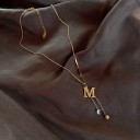 Collana da donna con lettera M 5