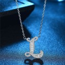 Collana da donna con lettere dell'alfabeto M37 21