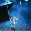 Collana da donna con lettere dell'alfabeto M37 25