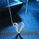 Collana da donna con lettere dell'alfabeto M37 31