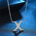 Collana da donna con lettere dell'alfabeto M37 33