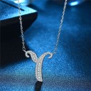 Collana da donna con lettere dell'alfabeto M37 34