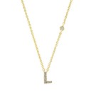 Collana da donna con lettere dell'alfabeto M99 L