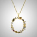 Collana da donna con lettere dell'alfabeto O