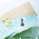 Collana da donna con libellula e sole 2